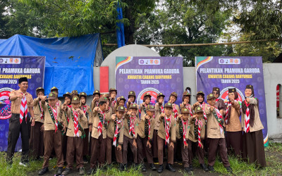 MIN 3 BANYUMAS IKUT SERTA DALAM PELANTIKAN 13.149 PRAMUKA GARUDA DI GOR SATRIA PURWOKERTO